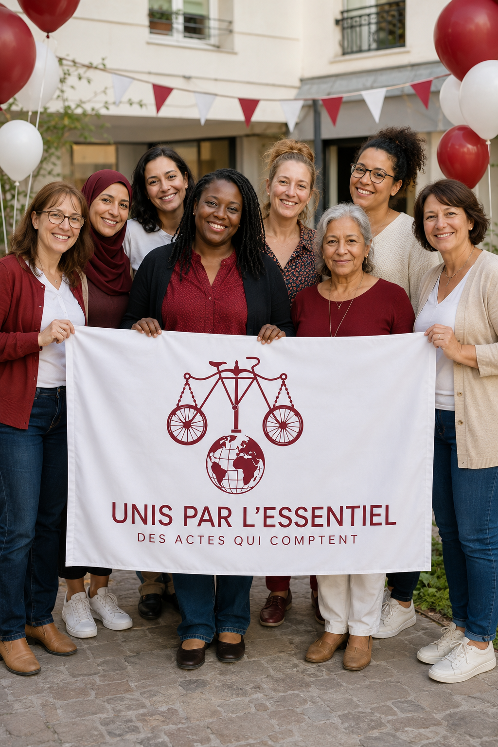 Portrait illustrant l'esprit humain et solidaire de l'association Unis par l'Essentiel